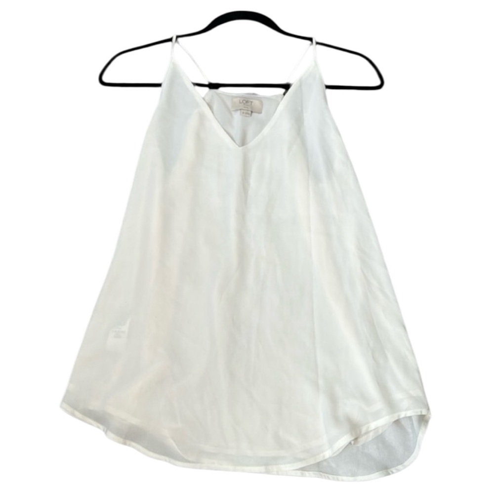 LOFT Ann taylor dress top (white) SMALL PETITE